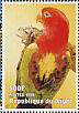 Chattering Lory Lorius garrulus  1998 Animals of the world, Parrots Sheet