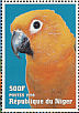 Sun Parakeet Aratinga solstitialis  1998 Animals of the world, Parrots Sheet