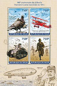 Birds on stamps: Niger