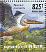 Great White Pelican Pelecanus onocrotalus  2015 Fauna of Africa 4v sheet