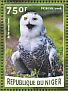 Snowy Owl Bubo scandiacus  2016 Owls Sheet