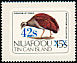 Tongan Megapode Megapodius pritchardii  1986 Surcharge on 1983.01 sa