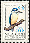 Pacific Kingfisher Todiramphus sacer  1986 Surcharge on 1983.01 sa
