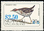 Buff-banded Rail Hypotaenidia philippensis  1986 Surcharge on 1983.01 sa