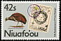 Tongan Megapode Megapodius pritchardii  1988 5th anniversary of first stamps 4v set