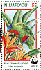 Blue-crowned Lorikeet Vini australis  1998 WWF Sheet with 2 sets