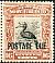 Rhinoceros Hornbill Buceros rhinoceros  1923 Overprint POSTAGE DUE on 1909.01 