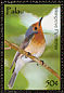 Palau Flycatcher Myiagra erythrops  2007 Endemic birds Sheet