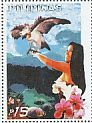 Philippine Eagle Pithecophaga jefferyi  1998 Philippine 100th anniversary  MS