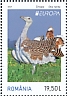 Great Bustard Otis tarda  2021 Europa Sheet, 2 sets, bustard background