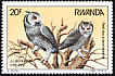 Northern White-faced Owl Ptilopsis leucotis  1985 Audubon 