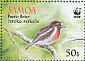 Pacific Robin Petroica pusilla  2009 WWF Sheet with 2 sets