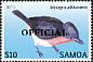 Samoan Flycatcher Myiagra albiventris  2014 Definitives overprinted OFFICIAL 12v set