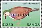 Tongan Ground Dove Pampusana stairi  2014 Definitives overprinted OFFICIAL 12v set