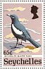 Seychelles Magpie-Robin Copsychus sechellarum  1972 Rare Seychelles birds Sheet