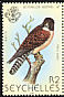 Seychelles Kestrel Falco araeus  1980 Birds Strip