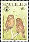 Seychelles Scops Owl Otus insularis  1985 Audubon 