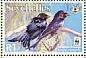 Aldabra Drongo Dicrurus aldabranus  2008 WWF Sheet with 4 sets