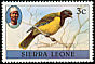 Western Oriole Oriolus brachyrynchus  1982 Imprint 1981 on 1980.01 