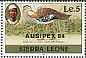 Denham's Bustard Neotis denhami  1984 Overprint AUSIPEX 84 on 1980.01 