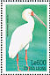 African Spoonbill Platalea alba  1999 Birds of Africa Sheet