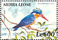 Malachite Kingfisher Corythornis cristatus  2000 Birds of Africa Sheet