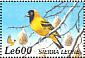 Village Weaver Ploceus cucullatus  2000 Birds of Africa Sheet