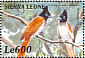 African Paradise Flycatcher Terpsiphone viridis  2000 Birds of Africa Sheet