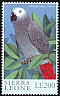 Grey Parrot Psittacus erithacus  2000 Stamp Show 2000 