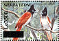 African Paradise Flycatcher Terpsiphone viridis  2008 Surcharge on 2000.06 Sheet