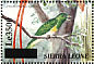 African Emerald Cuckoo Chrysococcyx cupreus  2008 Surcharge on 2000.06 Sheet