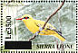 African Golden Oriole Oriolus auratus  2008 Surcharge on 2000.06 Sheet