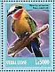 White-fronted Bee-eater Merops bullockoides  2013 Birds of Africa Sheet