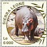 Yellow-billed Oxpecker Buphagus africanus  2016 Hippopotamus 4v sheet