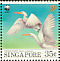 Chinese Egret Egretta eulophotes  1993 WWF Strip