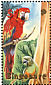 Red-and-green Macaw Ara chloropterus  2001 Pets 10v sheet