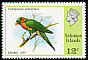 Coconut Lorikeet Trichoglossus haematodus  1976 Definitives 