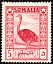 Somali Ostrich Struthio molybdophanes  1950 Definitives 