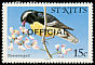 Bananaquit Coereba flaveola  1981 Overprint OFFICIAL on 1981.01 