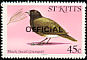 Black-faced Grassquit Melanospiza bicolor  1981 Overprint OFFICIAL on 1981.01 