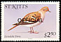 Zenaida Dove Zenaida aurita  1981 Overprint OFFICIAL on 1981.01 