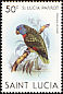 St. Lucia Amazon Amazona versicolor  1981 Wildlife 4v set