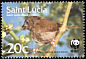 St. Lucia Black Finch Melanospiza richardsoni  2001 WWF 