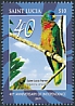 St. Lucia Amazon Amazona versicolor  2019 40th anniversary of independence 4v set