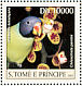 Slaty-headed Parakeet Psittacula himalayana  2003 Parrots Sheet
