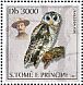 African Wood Owl Strix woodfordii  2003 Owls Sheet