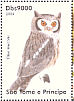 Northern White-faced Owl Ptilopsis leucotis  2004 Owls Sheet