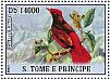 Guianan Red Cotinga Phoenicircus carnifex  2007 Scouts jubilee, birds Sheet