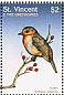 European Robin Erithacus rubecula  1997 Birds of the world Sheet