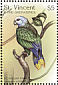 St. Vincent Amazon Amazona guildingii  1997 Birds of the world  MS MS